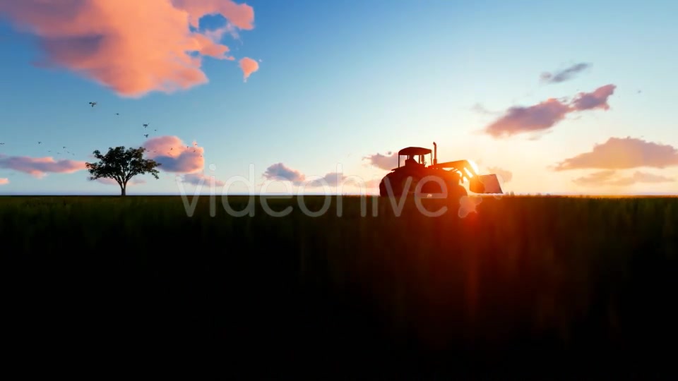 Tractor on the field Videohive 19761566 Motion Graphics Image 4