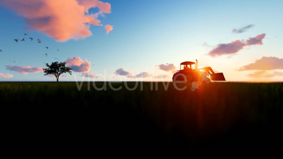 Tractor on the field Videohive 19761566 Motion Graphics Image 5