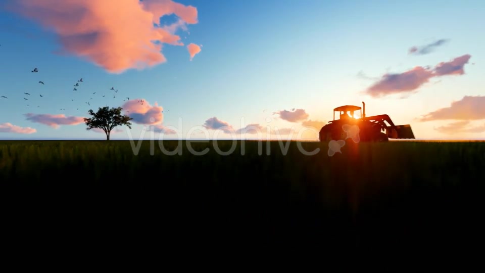 Tractor on the field Videohive 19761566 Motion Graphics Image 6