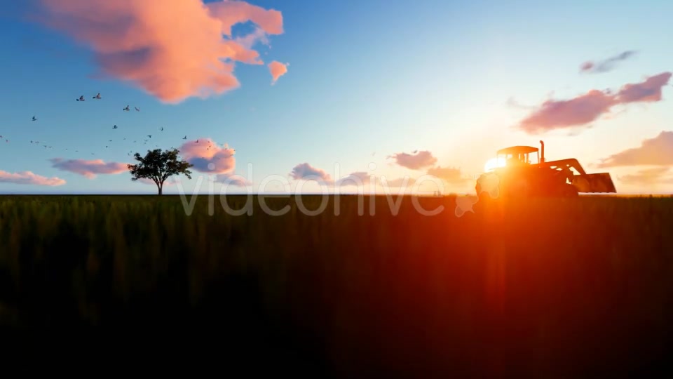 Tractor on the field Videohive 19761566 Motion Graphics Image 7