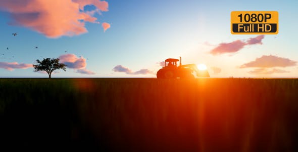 Tractor on the field - Videohive Download 19761566