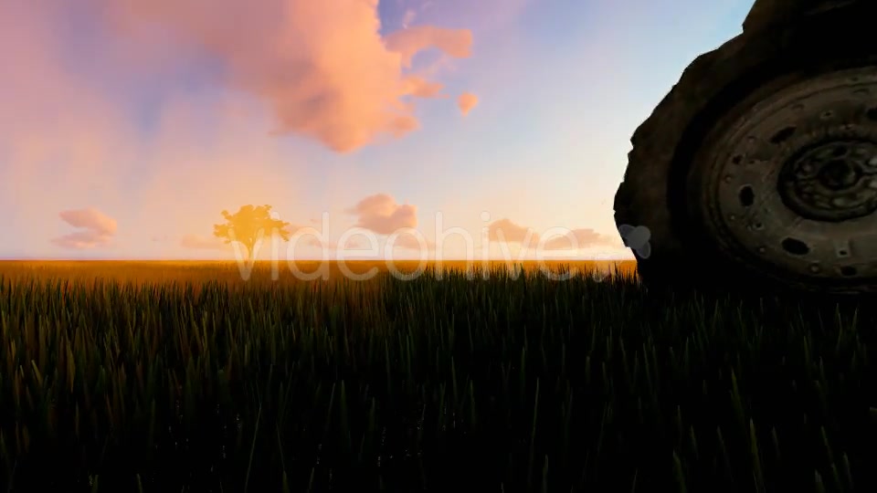 Tractor working in the field sunset Videohive 19761591 Motion Graphics Image 5