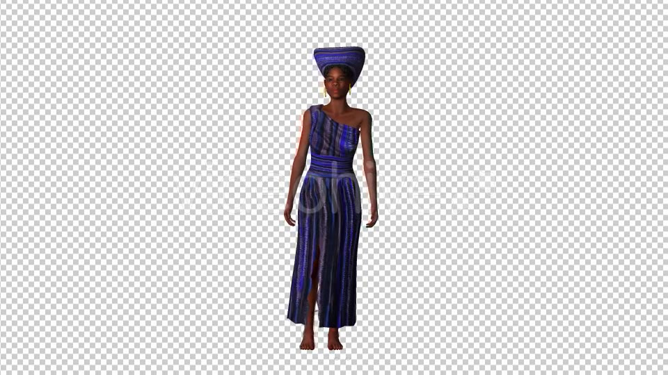 Traditional African Woman Videohive 19724259 Motion Graphics Image 3