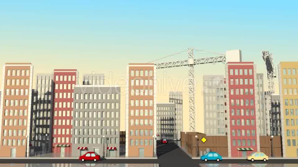 Traffic In The City Cartoon Videohive 16222418 Motion Graphics Image 10