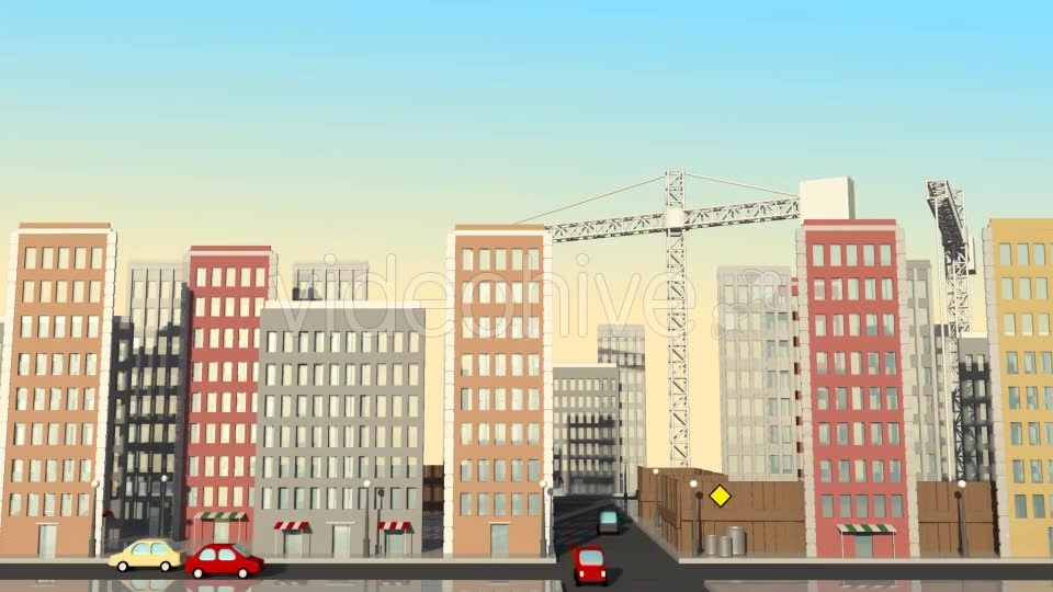 Traffic In The City Cartoon Videohive 16222418 Motion Graphics Image 2