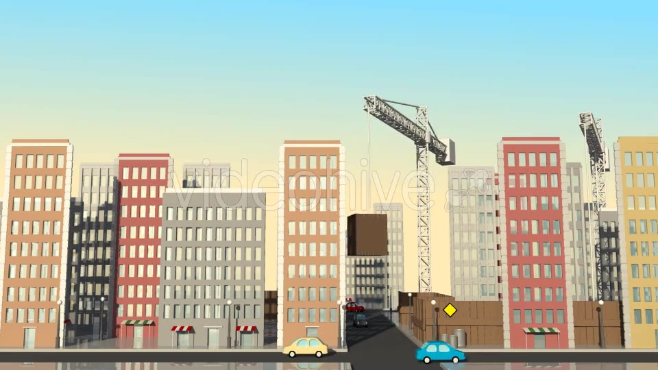 Traffic In The City Cartoon Videohive 16222418 Motion Graphics Image 5