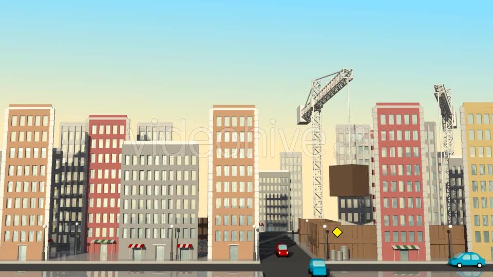 Traffic In The City Cartoon Videohive 16222418 Motion Graphics Image 6