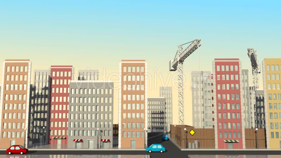 Traffic In The City Cartoon Videohive 16222418 Motion Graphics Image 7