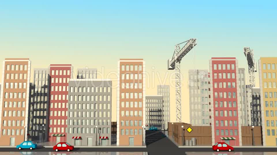 Traffic In The City Cartoon Videohive 16222418 Motion Graphics Image 8