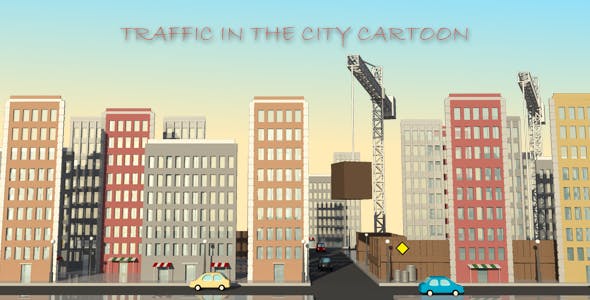 Traffic In The City Cartoon - 16222418 Videohive Download