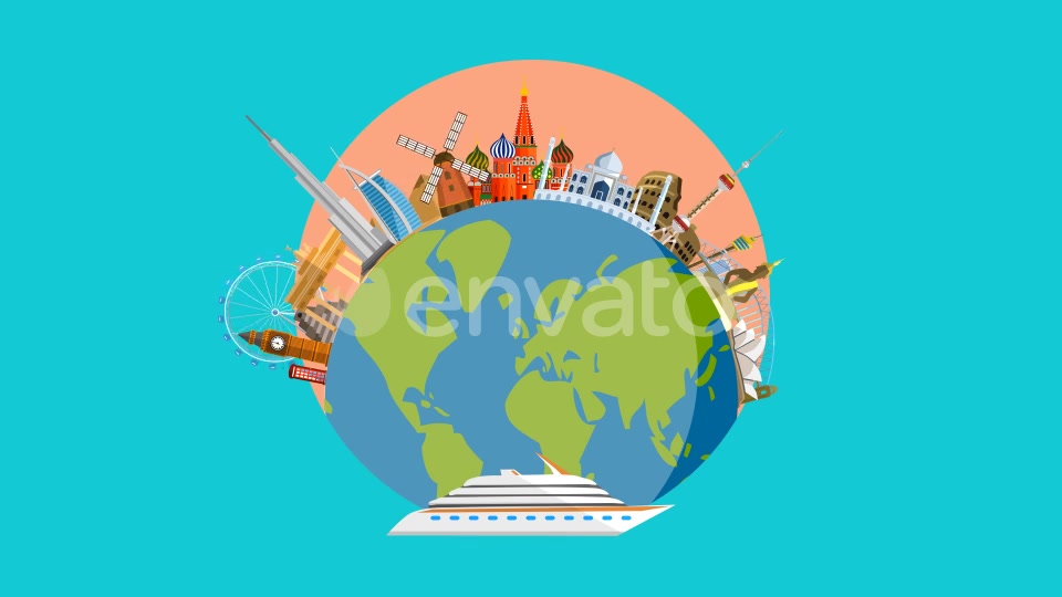 Travel Around the World Videohive 22458541 Motion Graphics Image 5