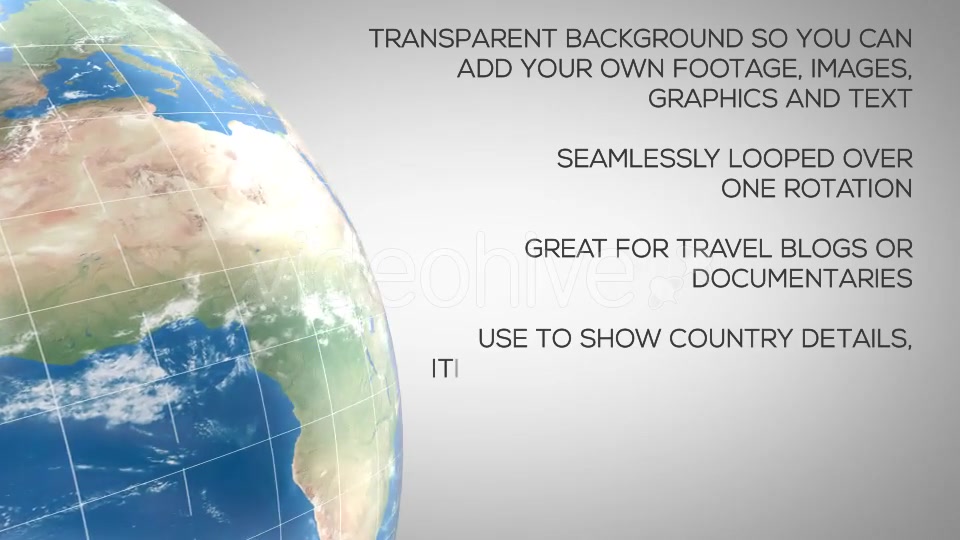 Travel Globe with Transparency Videohive 20599026 Motion Graphics Image 5