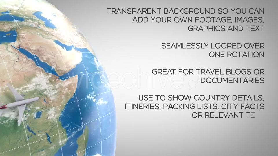 Travel Globe with Transparency Videohive 20599026 Motion Graphics Image 6