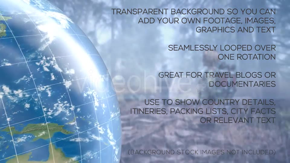 Travel Globe with Transparency Videohive 20599026 Motion Graphics Image 9