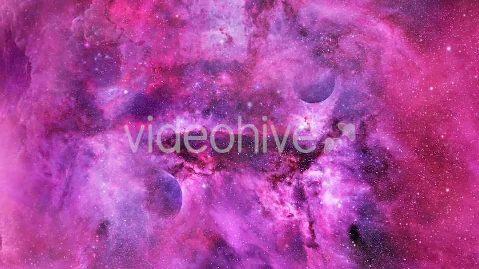 Travel Through Abstract Abstract Purple and Pink Nebulae in Space Videohive 21365790 Motion Graphics Image 4
