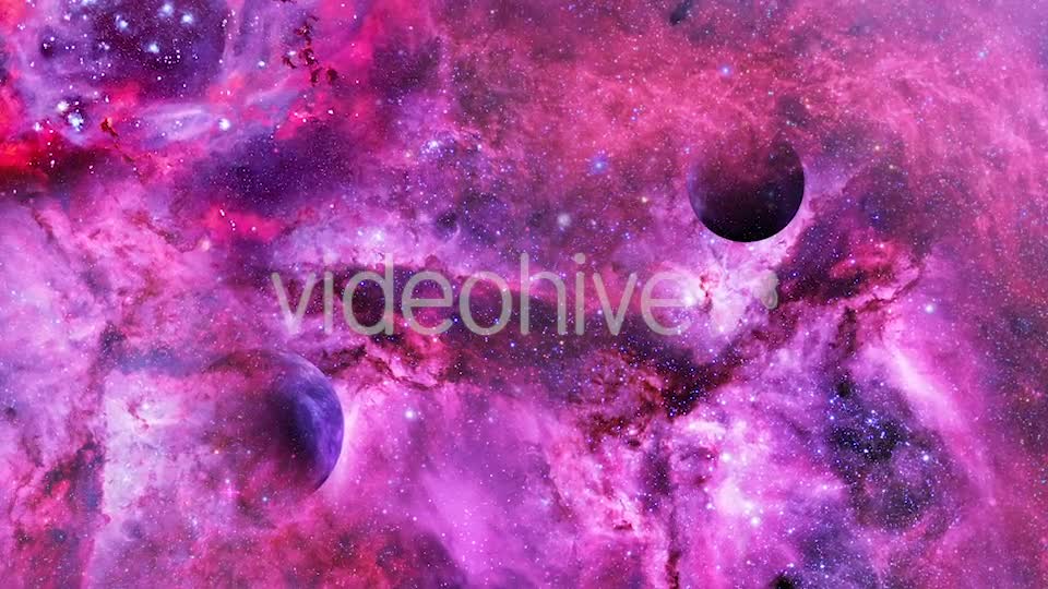 Travel Through Abstract Abstract Purple and Pink Nebulae in Space Videohive 21365790 Motion Graphics Image 7