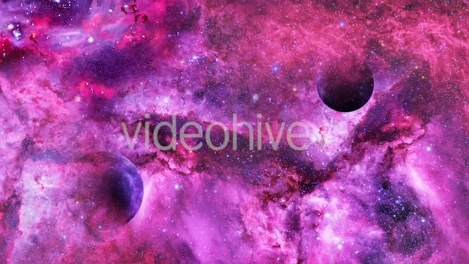 Travel Through Abstract Abstract Purple and Pink Nebulae in Space Videohive 21365790 Motion Graphics Image 8