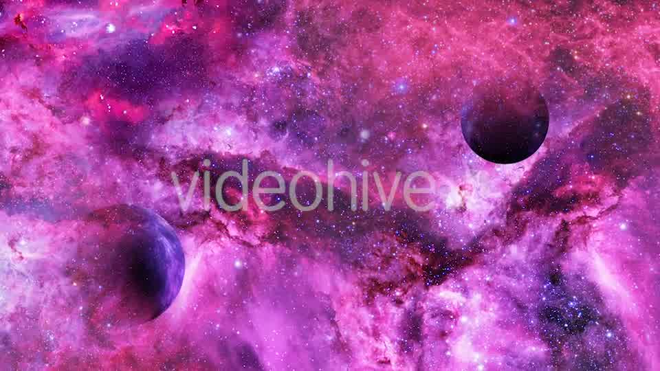 Travel Through Abstract Abstract Purple and Pink Nebulae in Space Videohive 21365790 Motion Graphics Image 9