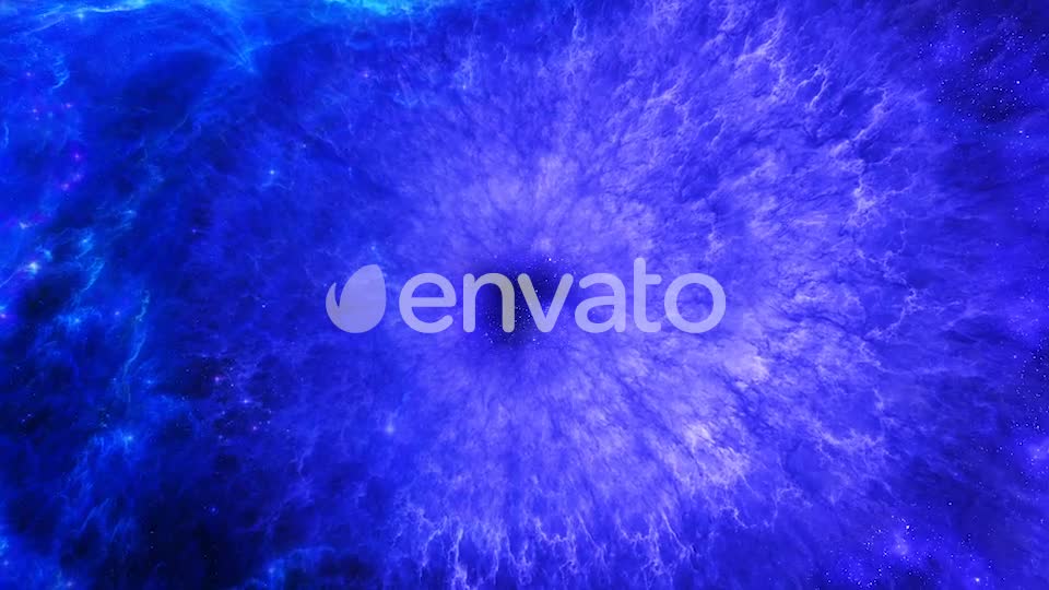 Travel Through Abstract Blue Space Nebula to Bright Energy Waves Videohive 21990794 Motion Graphics Image 1