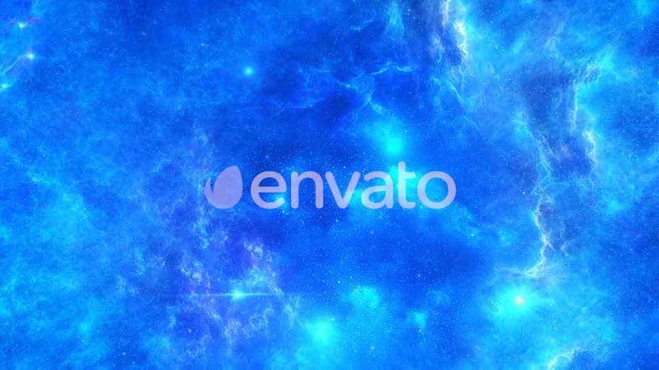 Travel Through Abstract Blue Space Nebula Videohive 21896457 Motion Graphics Image 1