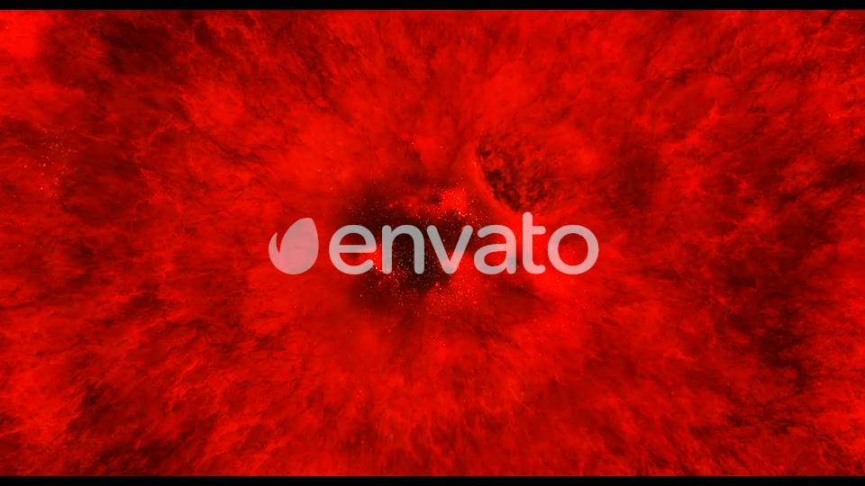 Travel Through Abstract Red Space Nebula to Big Star Videohive 21896336 Motion Graphics Image 2