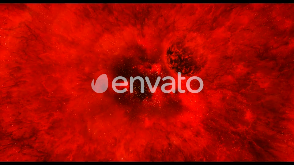 Travel Through Abstract Red Space Nebula to Big Star Videohive 21896336 Motion Graphics Image 3