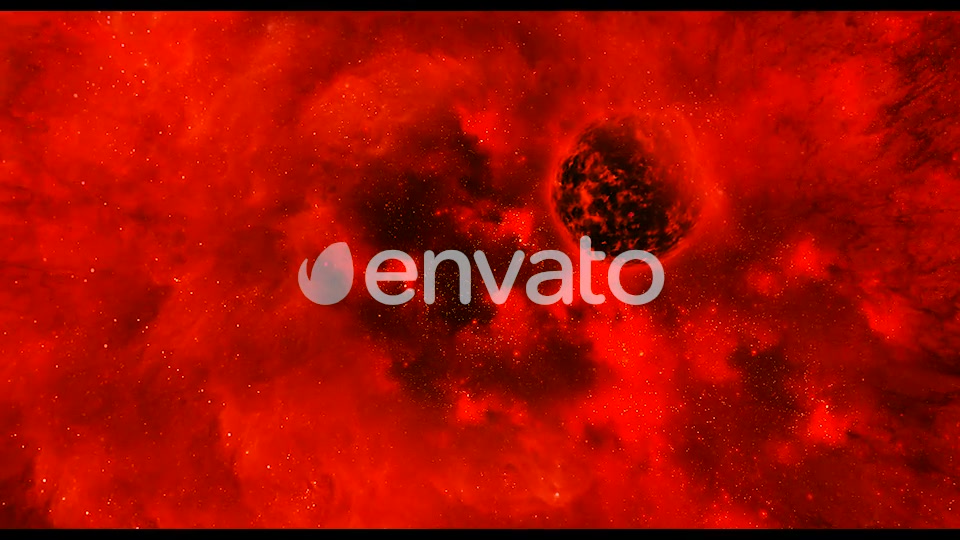 Travel Through Abstract Red Space Nebula to Big Star Videohive 21896336 Motion Graphics Image 4