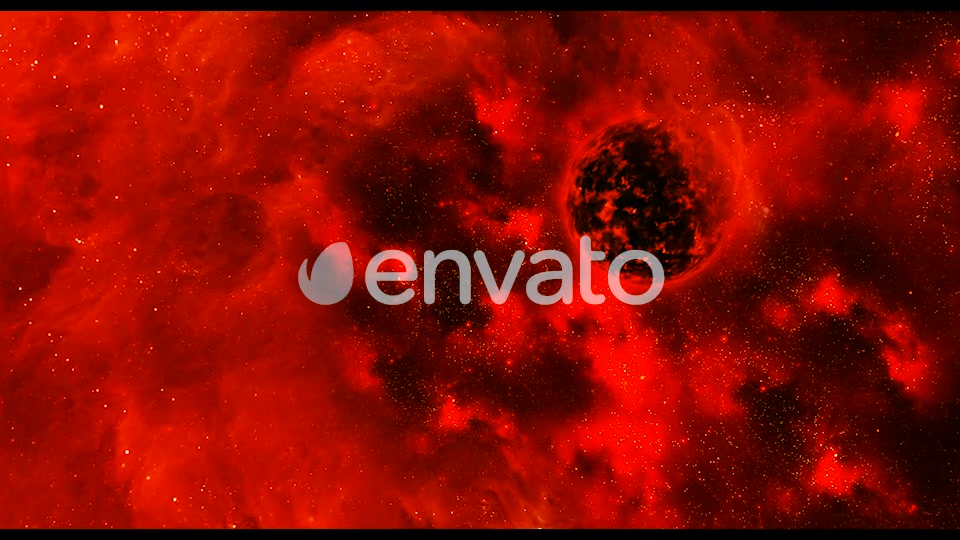 Travel Through Abstract Red Space Nebula to Big Star Videohive 21896336 Motion Graphics Image 5