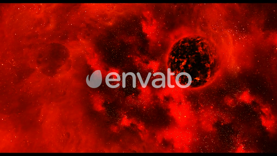 Travel Through Abstract Red Space Nebula to Big Star Videohive 21896336 Motion Graphics Image 6
