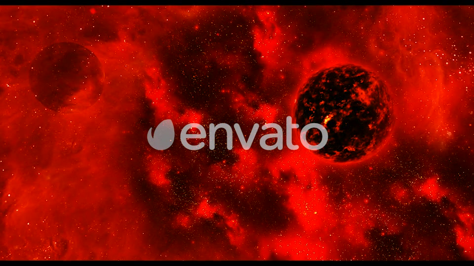 Travel Through Abstract Red Space Nebula to Big Star Videohive 21896336 Motion Graphics Image 7