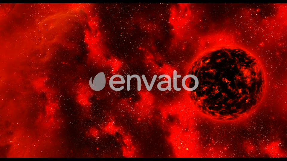 Travel Through Abstract Red Space Nebula to Big Star Videohive 21896336 Motion Graphics Image 9