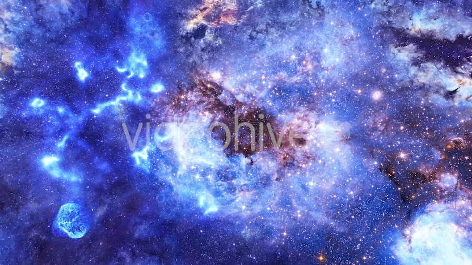 Travel Through Abstract Space Nebulae with Planets and Energy Flare Videohive 21411019 Motion Graphics Image 7