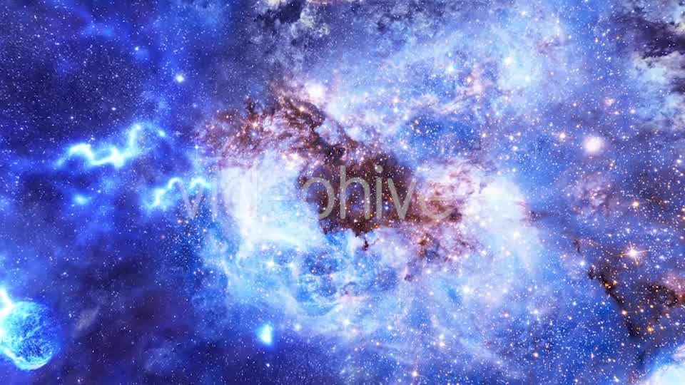 Travel Through Abstract Space Nebulae with Planets and Energy Flare Videohive 21411019 Motion Graphics Image 9
