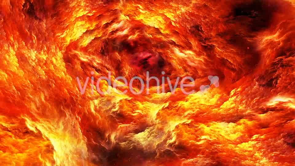 Travel Through Abstract Yellow Red Tunnel of the Nebula in Space Videohive 20731858 Motion Graphics Image 10