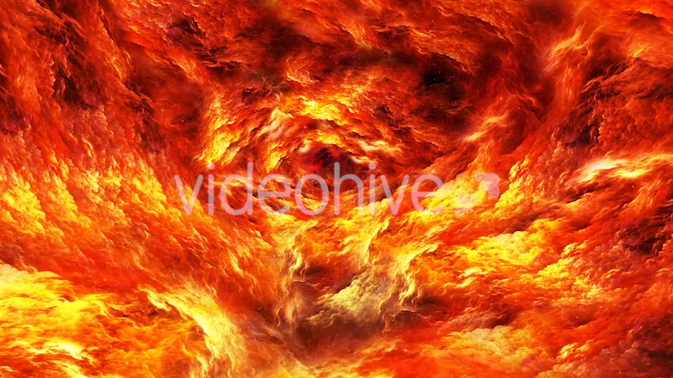Travel Through Abstract Yellow Red Tunnel of the Nebula in Space Videohive 20731858 Motion Graphics Image 4