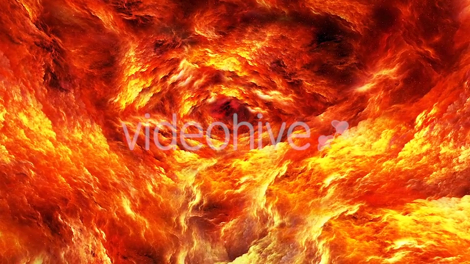 Travel Through Abstract Yellow Red Tunnel of the Nebula in Space Videohive 20731858 Motion Graphics Image 5