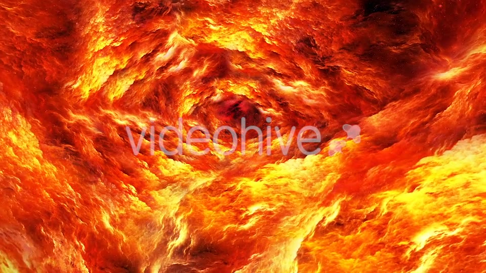 Travel Through Abstract Yellow Red Tunnel of the Nebula in Space Videohive 20731858 Motion Graphics Image 6