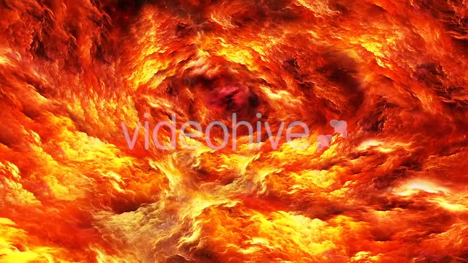 Travel Through Abstract Yellow Red Tunnel of the Nebula in Space Videohive 20731858 Motion Graphics Image 9