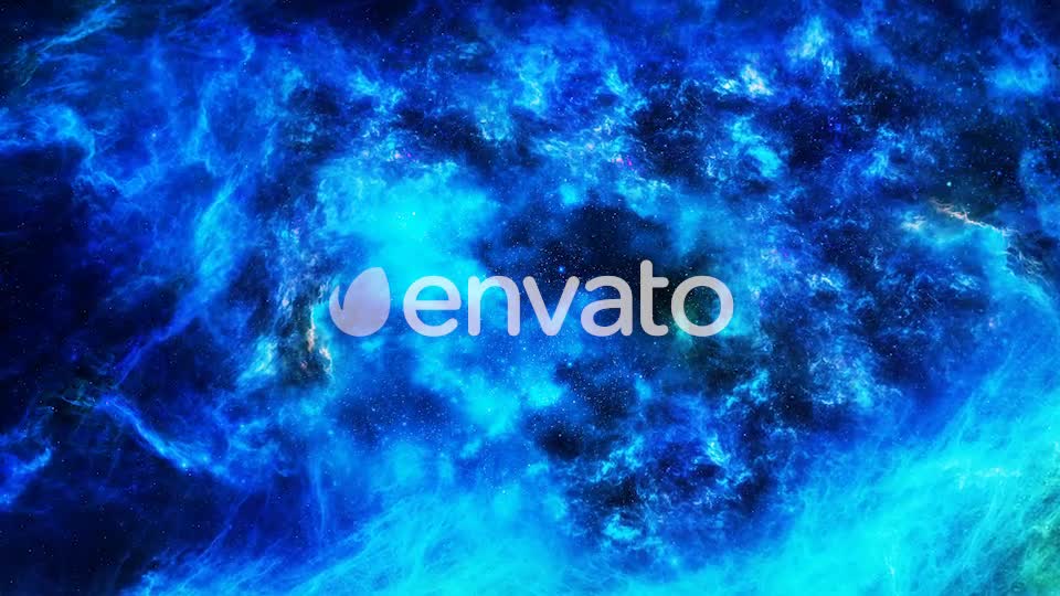 Travel Through Colorful Blue Nebula in Deep Space Videohive 23308012 Motion Graphics Image 1