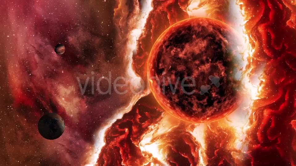 Travel Through Fire Space Nebula with Solar and Planets Videohive 20651143 Motion Graphics Image 2
