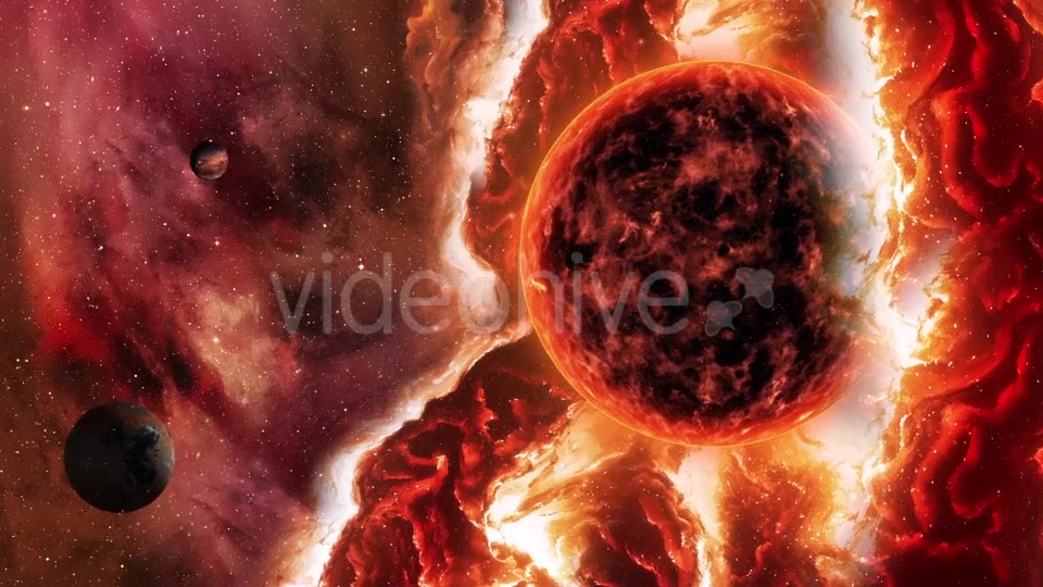 Travel Through Fire Space Nebula with Solar and Planets Videohive 20651143 Motion Graphics Image 3