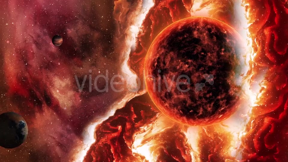 Travel Through Fire Space Nebula with Solar and Planets Videohive 20651143 Motion Graphics Image 4