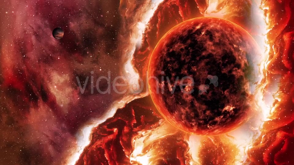 Travel Through Fire Space Nebula with Solar and Planets Videohive 20651143 Motion Graphics Image 6