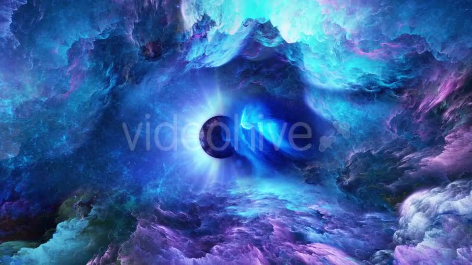 Travel Through Space Nebulae to the Planet Videohive 20809778 Motion Graphics Image 1