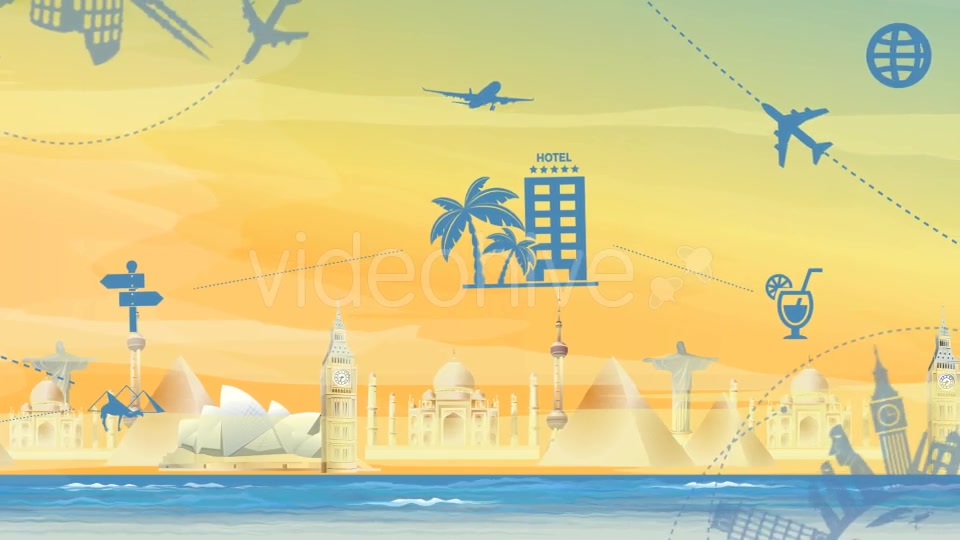 Travel & Tourism Landmark Background Videohive 20494326 Motion Graphics Image 11
