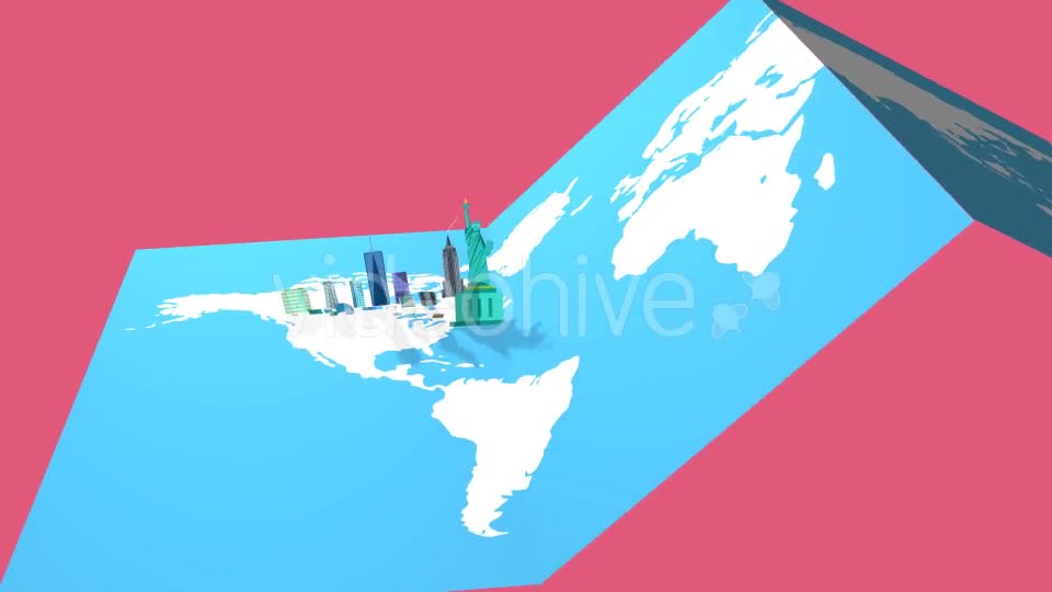 Travel World Map Videohive 21208796 Motion Graphics Image 1