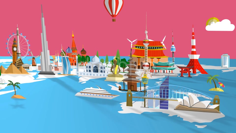 Travel World Map Videohive 21208796 Motion Graphics Image 5