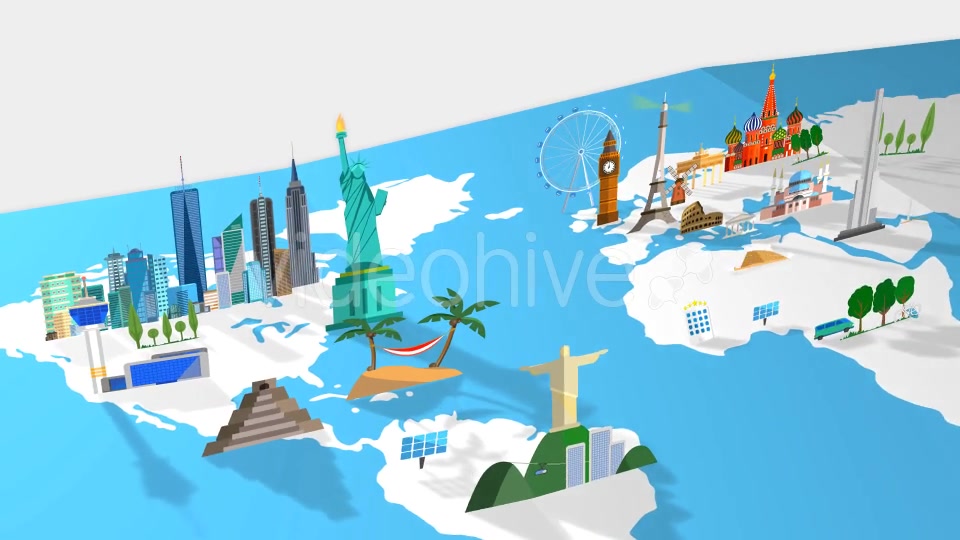 Travel World Map Videohive 21208796 Motion Graphics Image 7