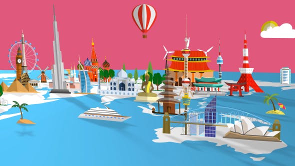 Travel World Map - Download Videohive 21223546