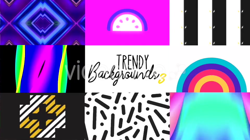 Trendy Backgrounds 3 Videohive 21346852 Motion Graphics Image 9
